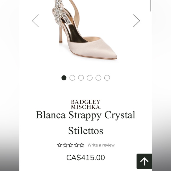 BADGLEY MISCHKA Blanca Strappy Crystal Stilettos - Picture 10 of 17
